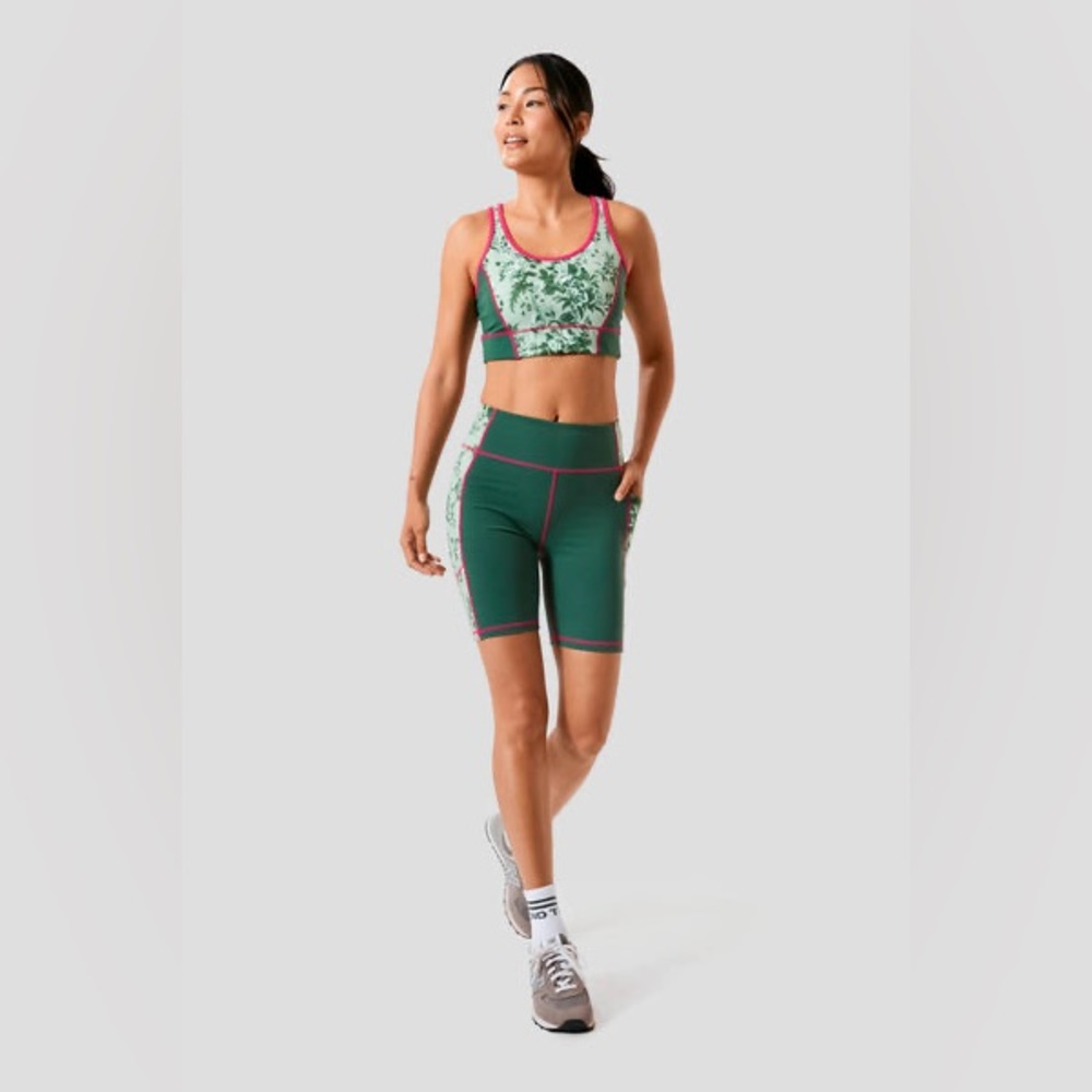 Tuckernuck Fairway Green Bouquet Bike Short